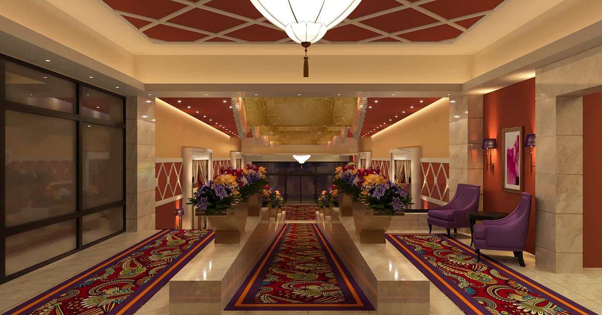 Een foto van het interieur van Europe Hotel & Casino