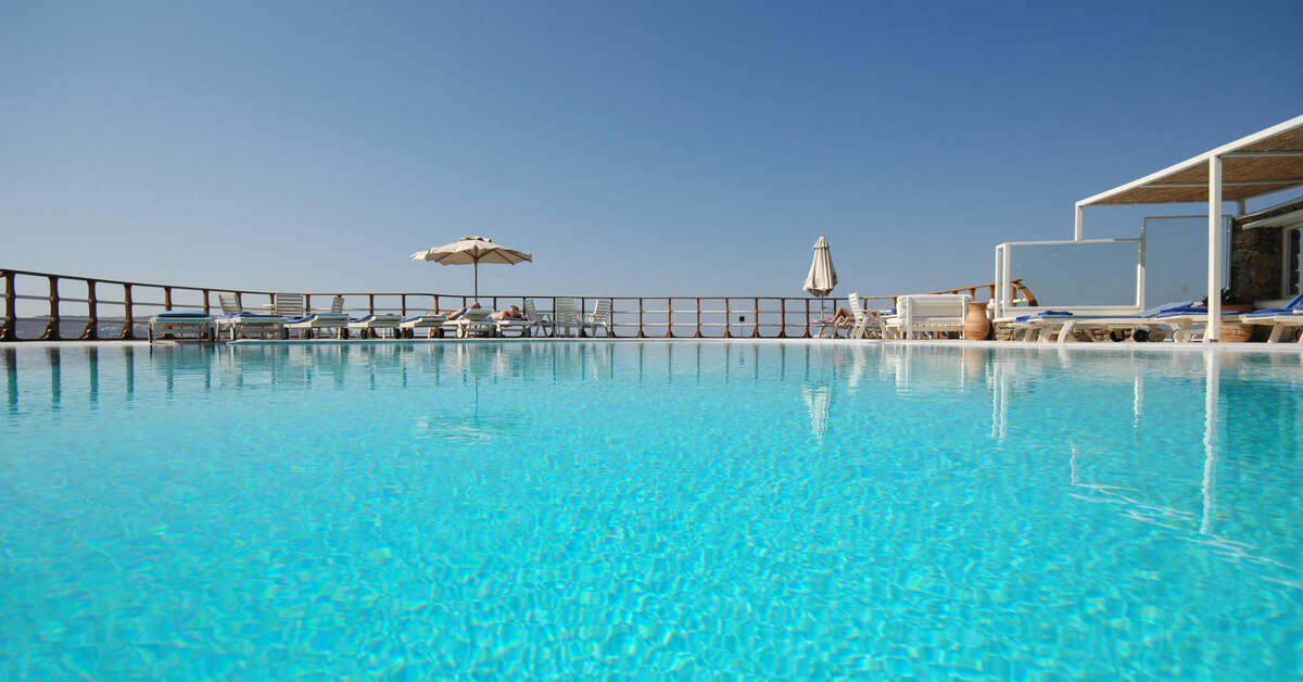 Een foto van het zwembad bij Mykonos View