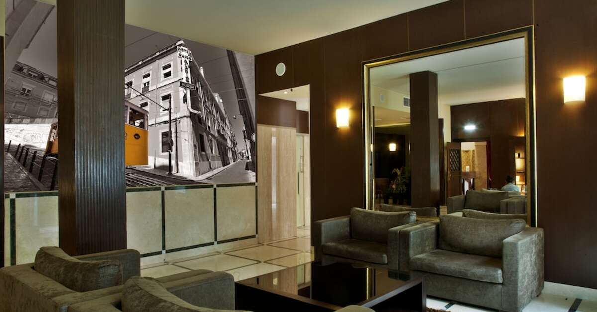 Een foto van het interieur van Turim Restauradores Hotel