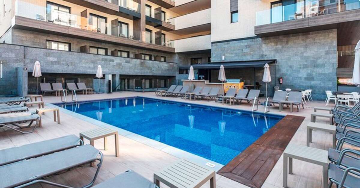Een foto van het zwembad bij Hotel Rosamar Es Blau