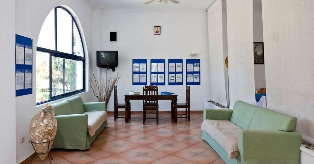 Een foto van het interieur van Hotel Saint Nicholas