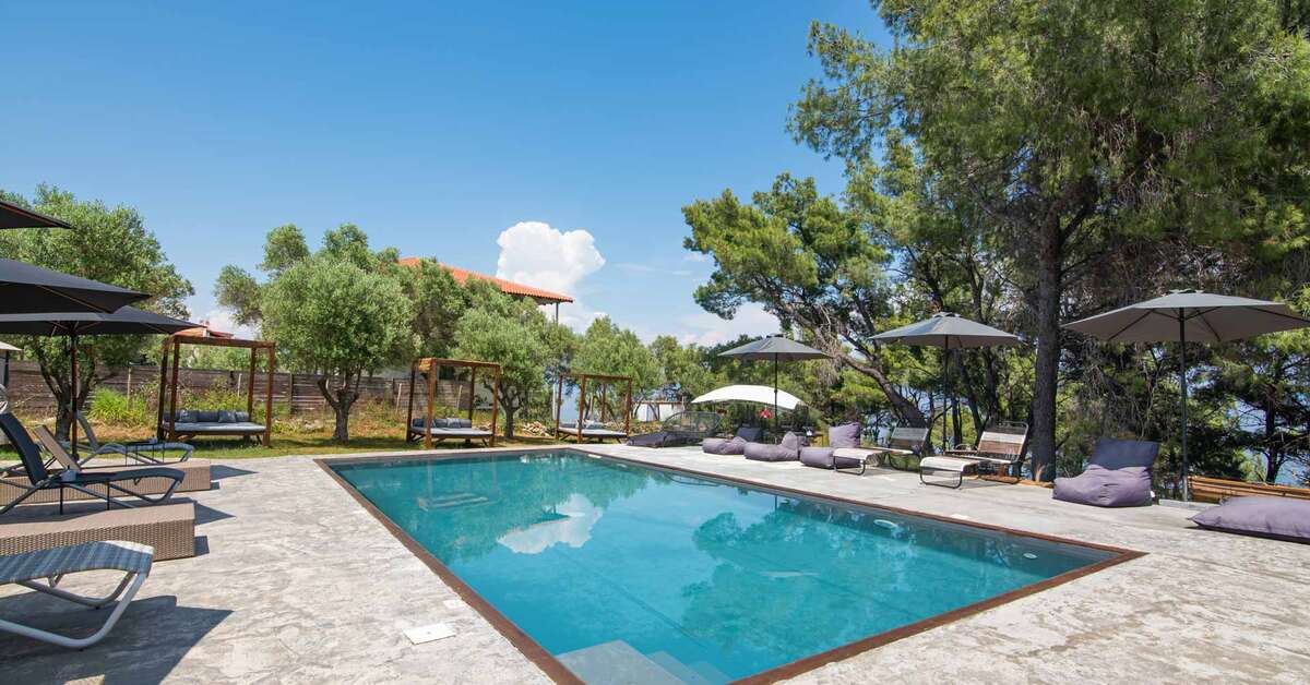 Een foto van een overzicht van Pefkon Boutique Hotel