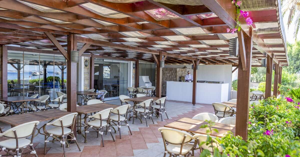 Een foto van het terras bij Diamond of Bodrum