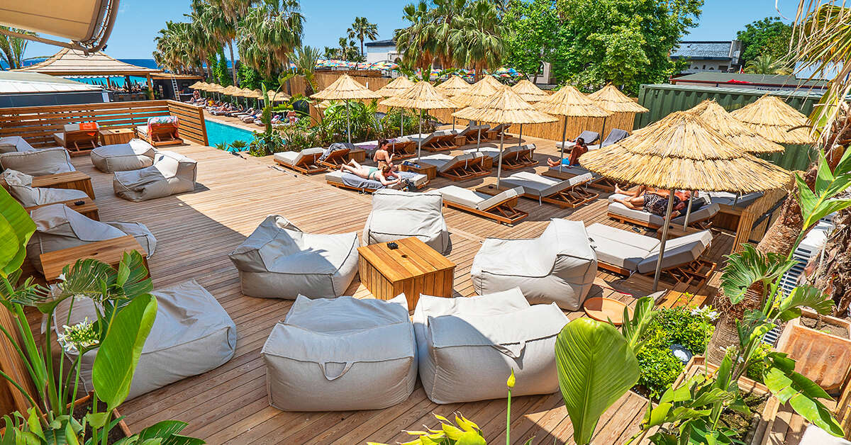 Een foto van het terras bij Ananea Kleopatra Beach (ex. Cook's Club Alanya)