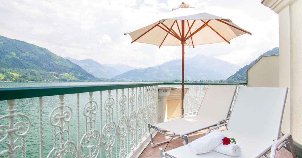 Een foto van de buitenkant van Grand Hotel Zell am See