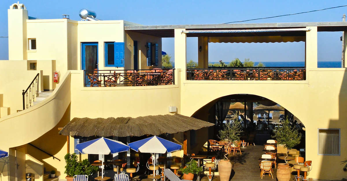 Een foto van de buitenkant van Hotel Levante Beach