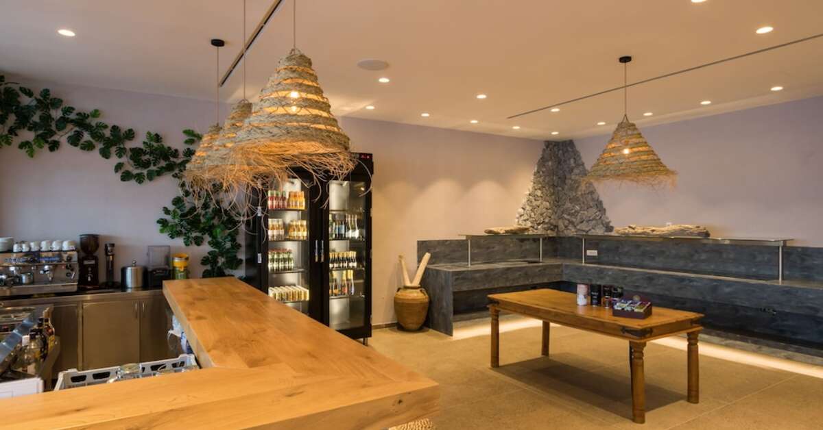 Een foto van het interieur van Aegean Village