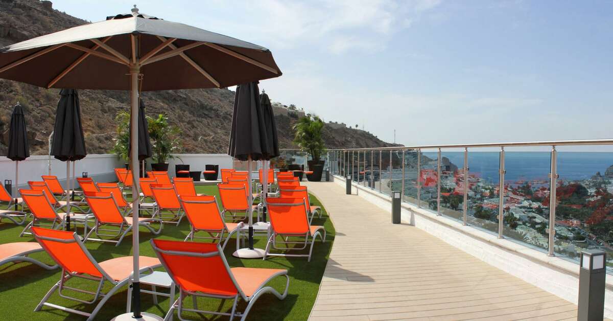 Ein Foto von der Terrasse im Hotel Servatur Casablanca
