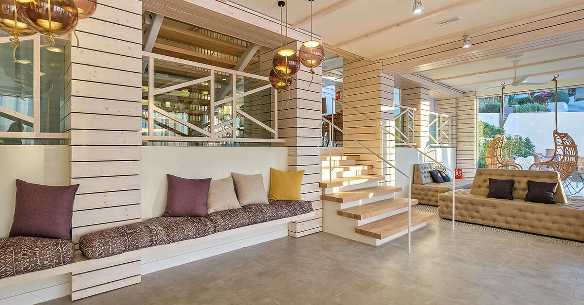 Een foto van het interieur van Barcelo Portinatx