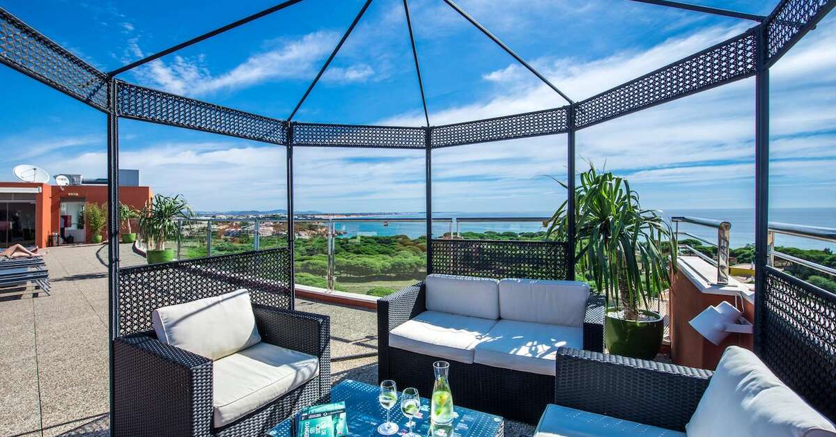 Een foto van het terras bij Aqua Pedra dos Bicos