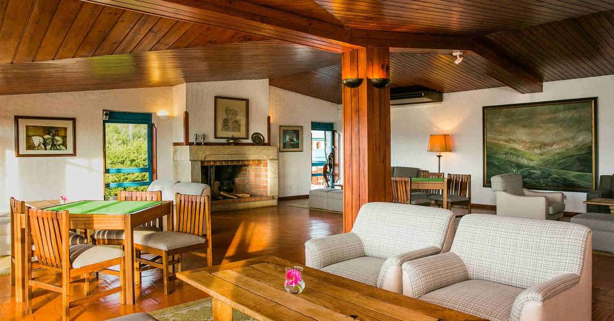 Een foto van het interieur van Pousada do Geres Canicada