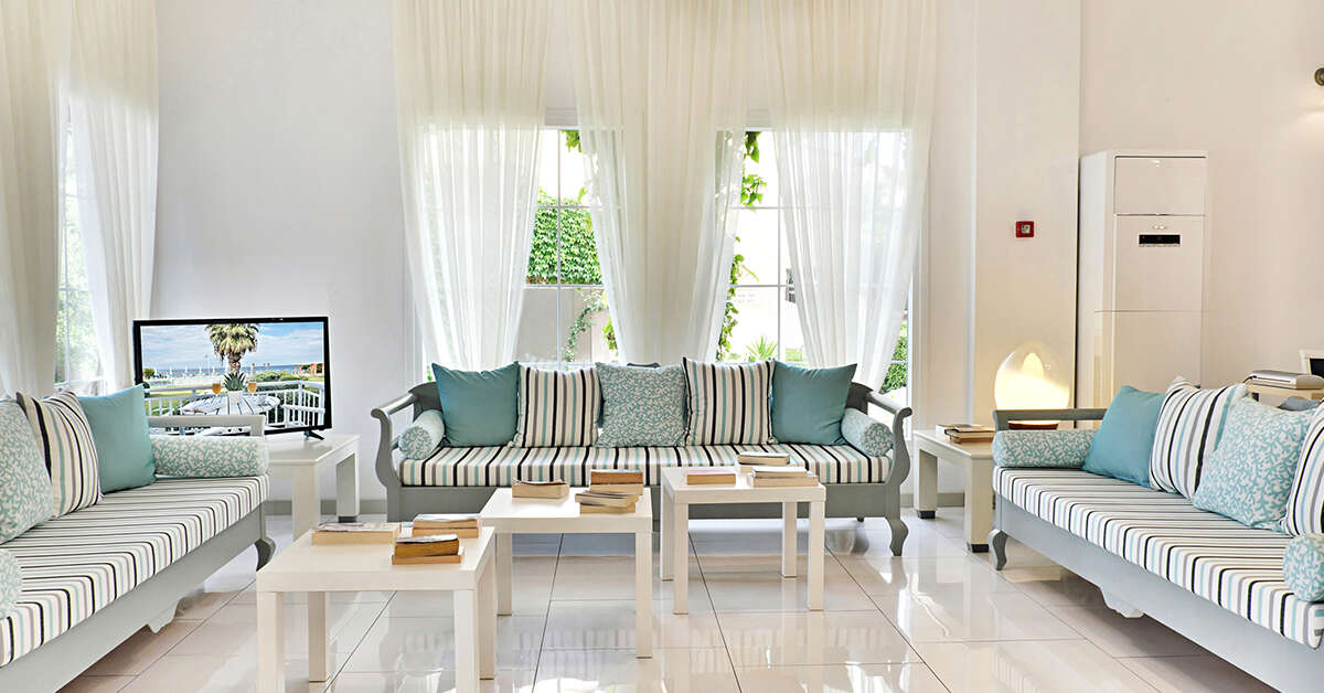 Een foto van het interieur van Acrotel Elea Beach