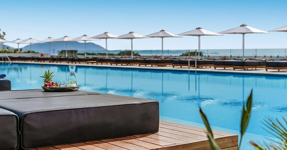 Een foto van het zwembad bij Gennadi Grand Resort