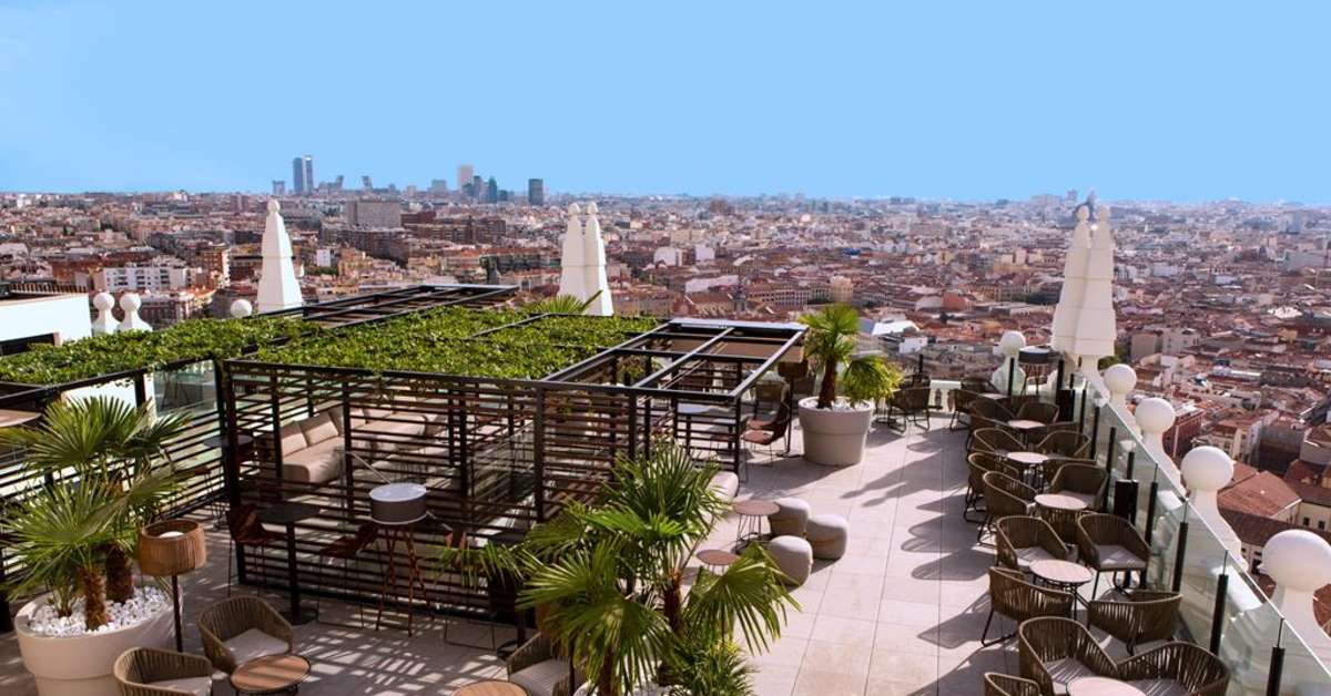 Een foto van een overzicht van Riu Plaza Espana