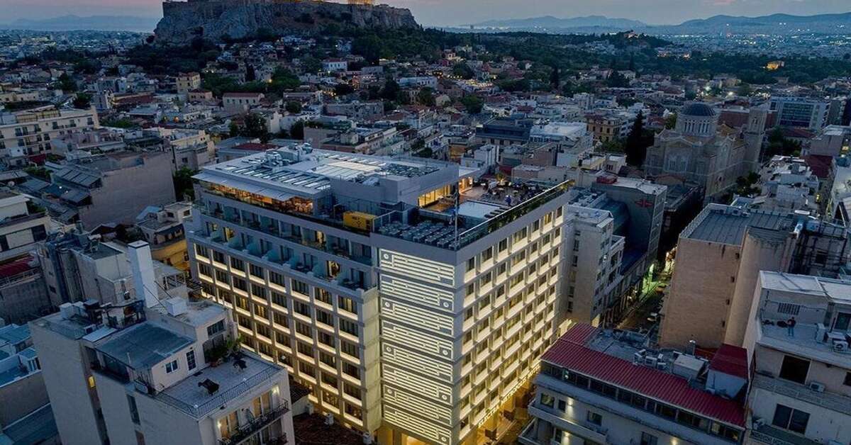 Ein Foto von der Außenansicht des Electra Metropolis Hotel