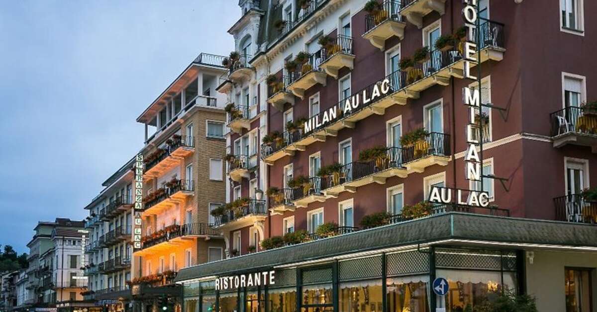 Een foto van de buitenkant van Hotel Milan Speranza au Lac