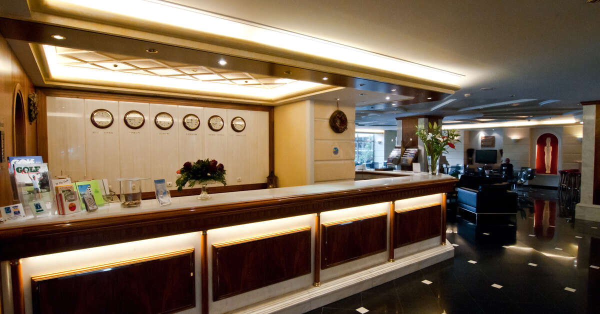 Een foto van het interieur van Oasis Hotel Appartementen