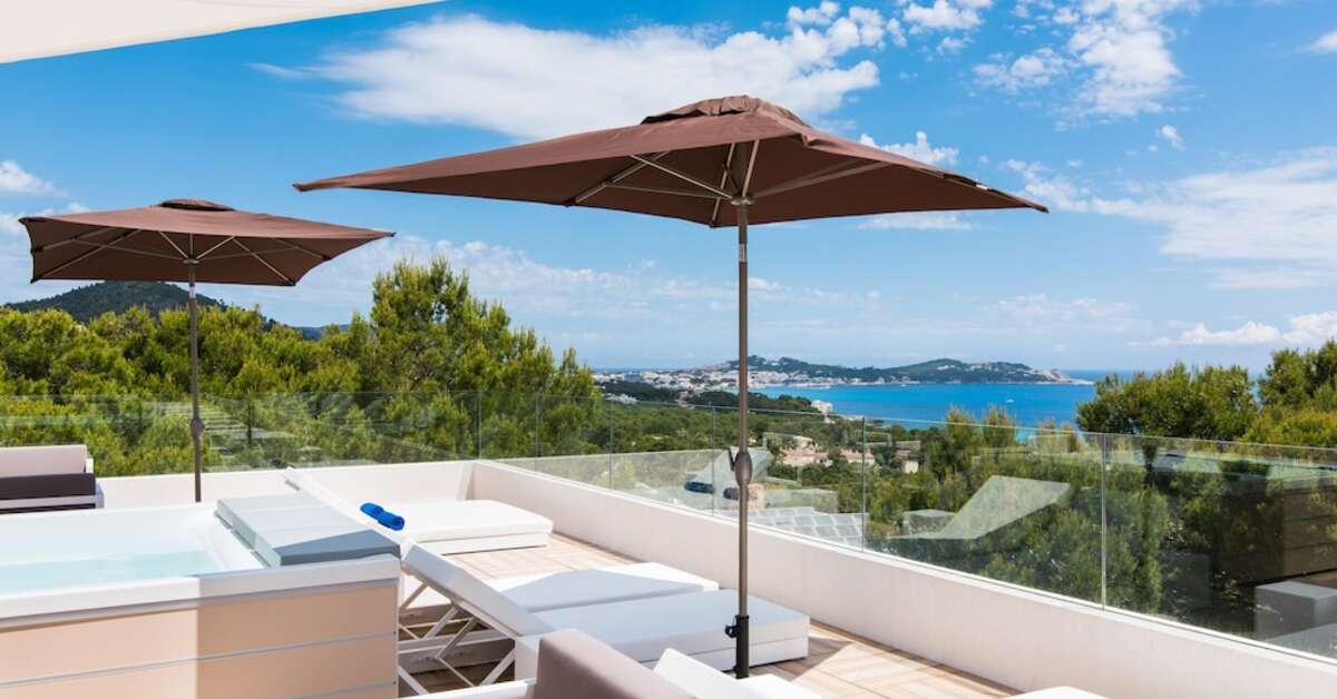 Ein Foto von der Terrasse im Na Taconera Sport & Relax
