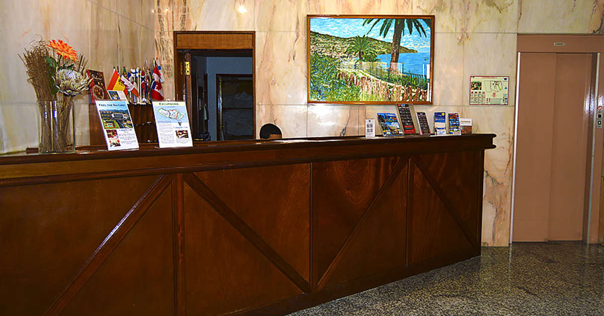 Een foto van het interieur van Aparthotel Imperatriz