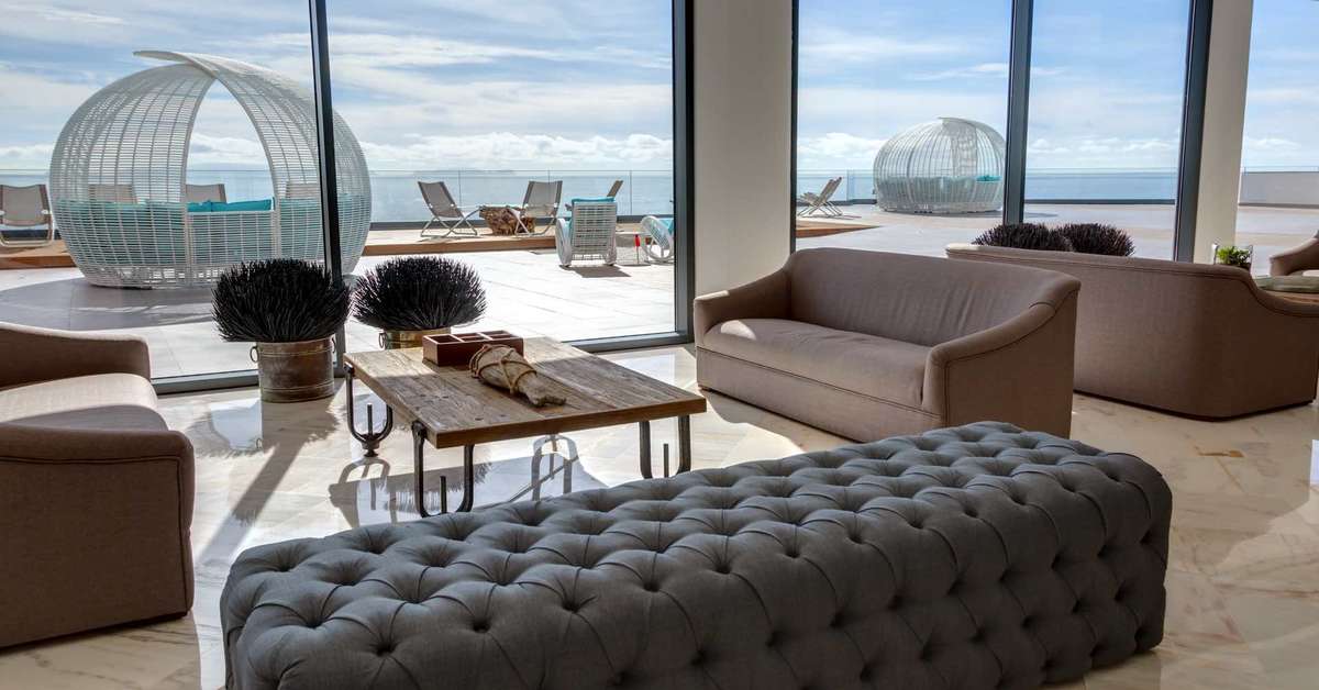 Een foto van het interieur van Hotel Baia Azul