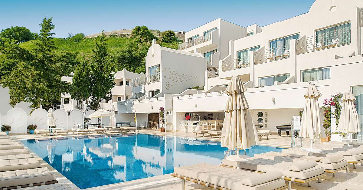 Een foto van het zwembad bij Agaya Bodrum