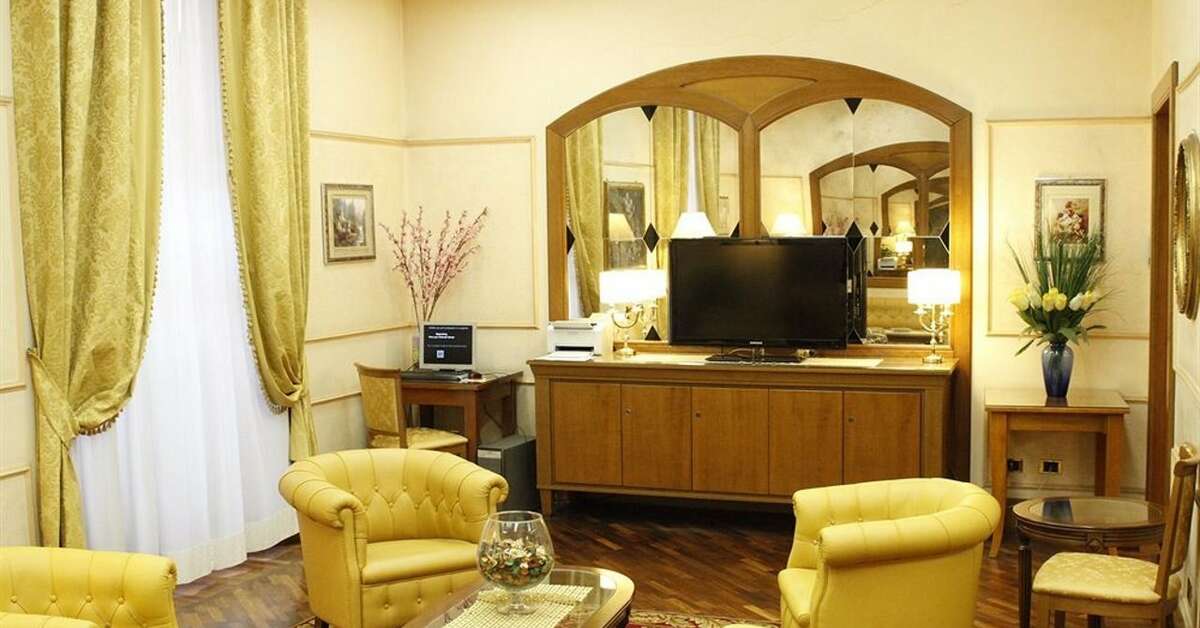 Een foto van het interieur van Hotel Torino
