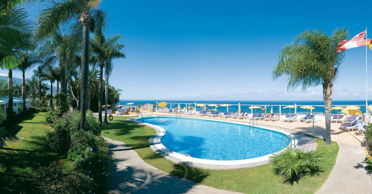 Ein Foto vom Pool im Hotel Tigaiga