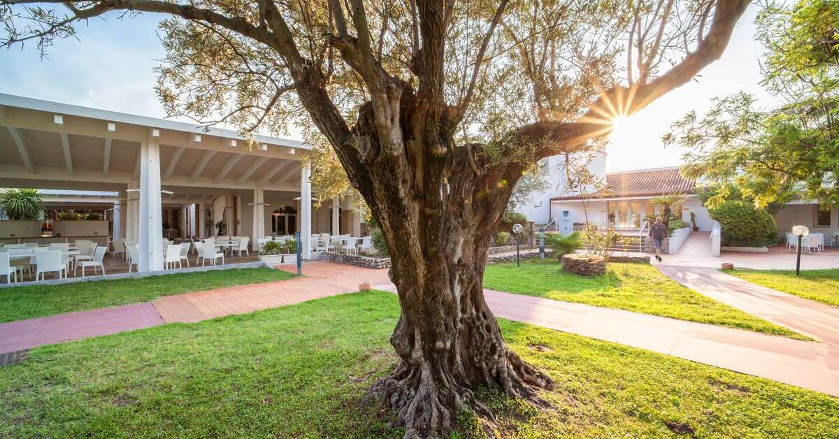 Een foto van het terras bij TH Simeri