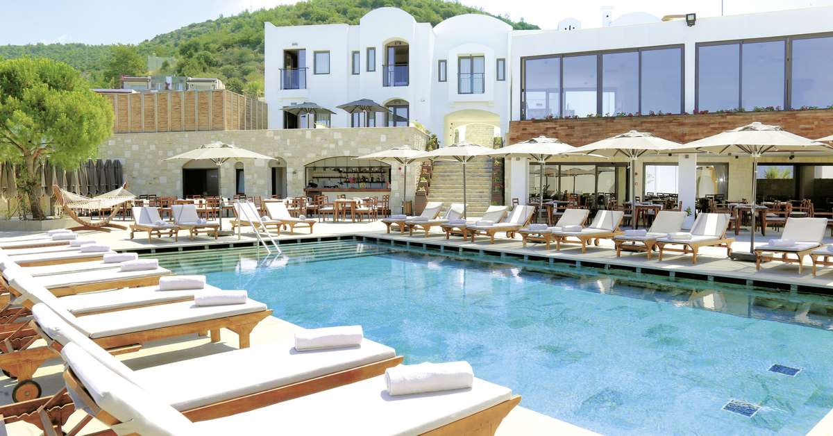 Een foto van het zwembad bij Senses Hotel Bodrum