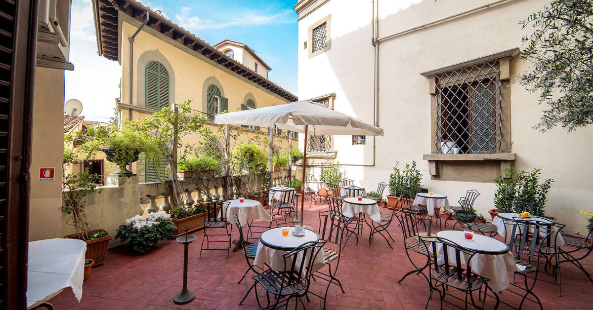 Een foto van de faciliteiten bij Hotel Paris Florence