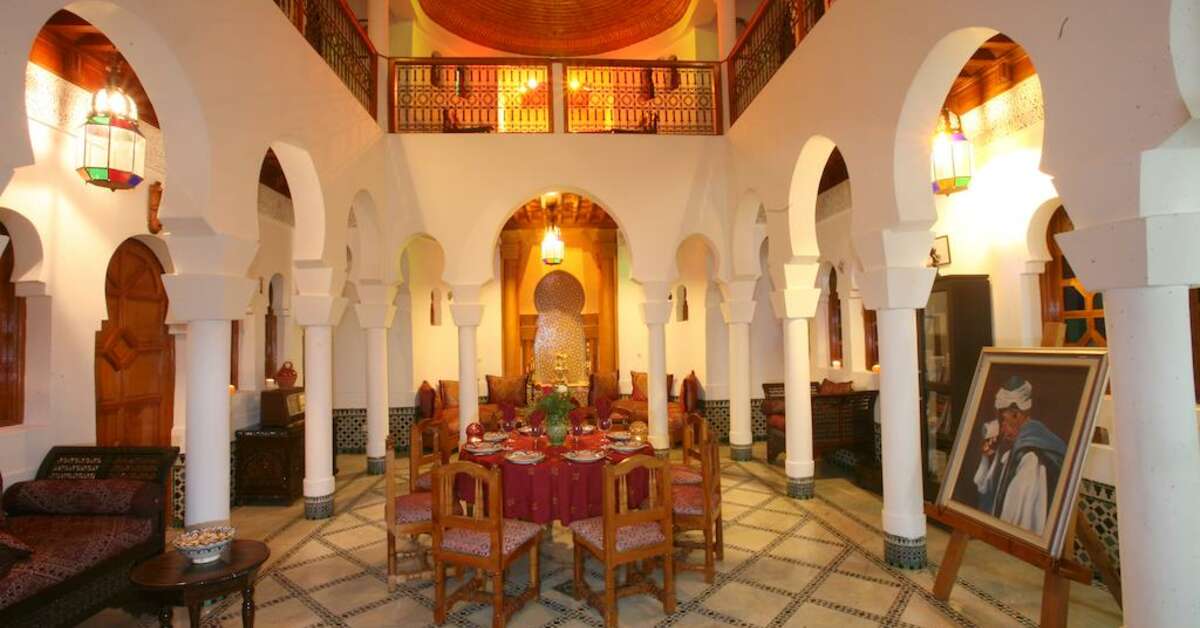 Ein Foto von den Einrichtungen im Riad Moulay