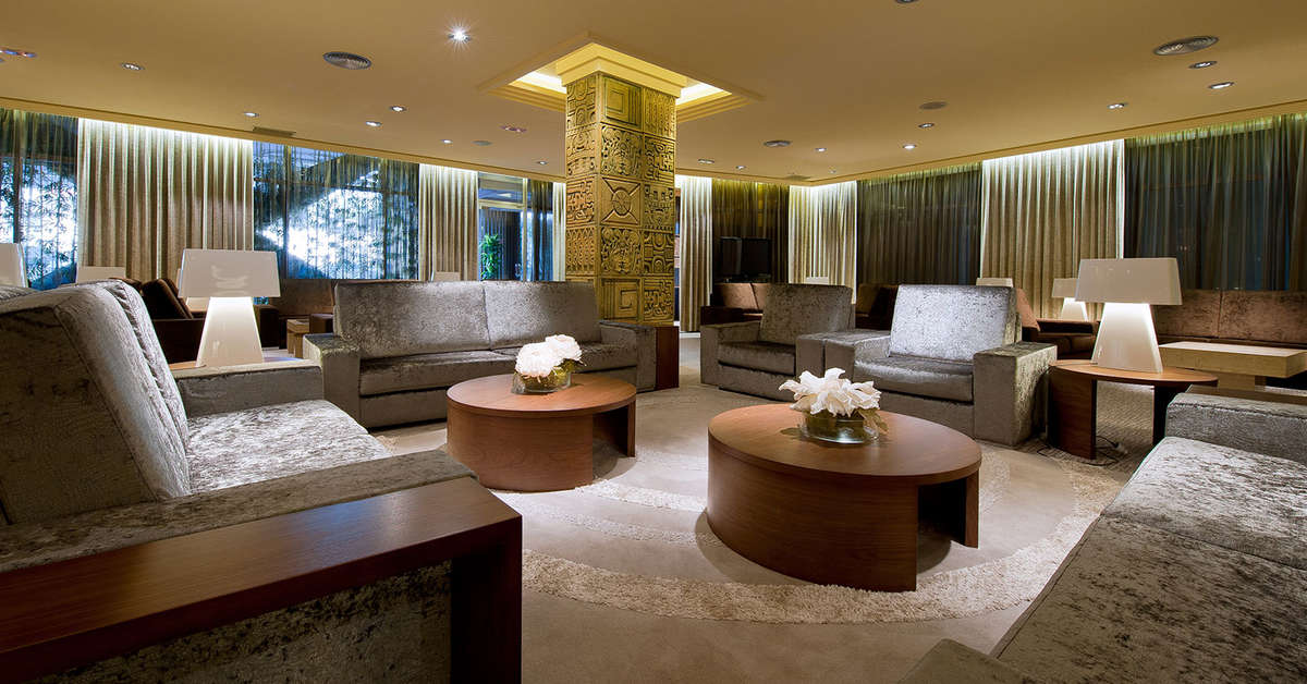 Een foto van het interieur van Hotel Don Pancho