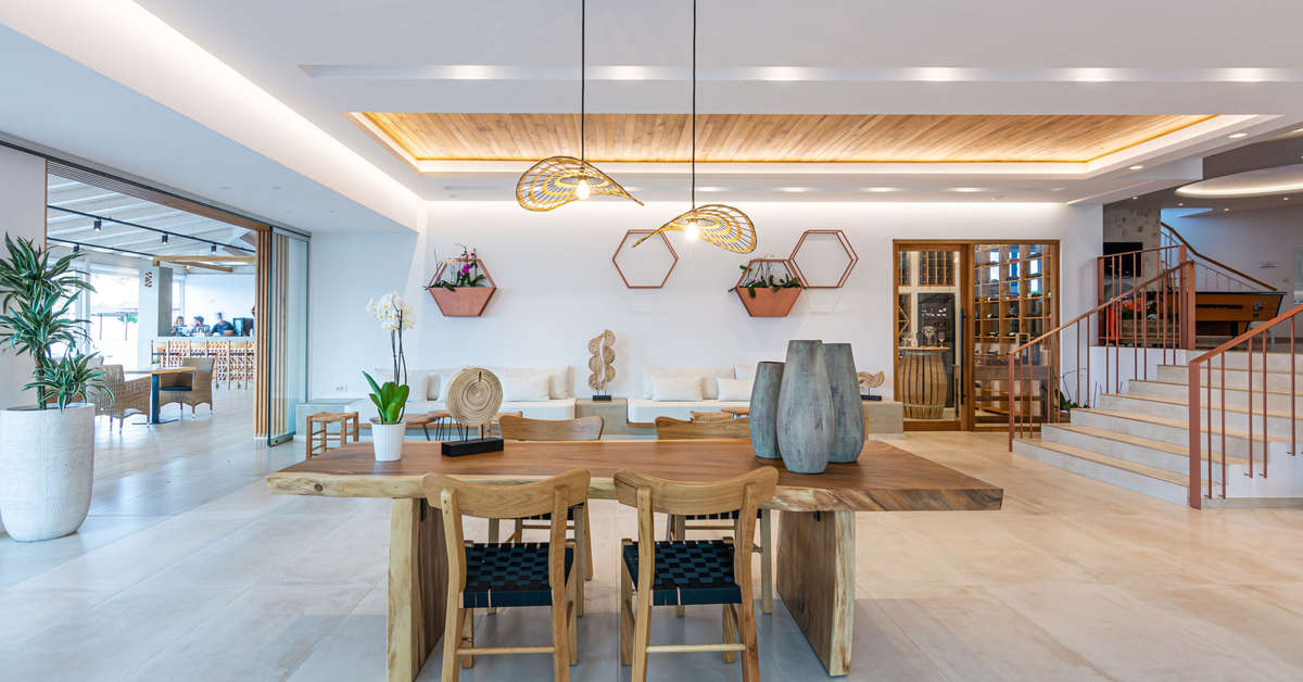Een foto van het interieur van Hara Ilios Village