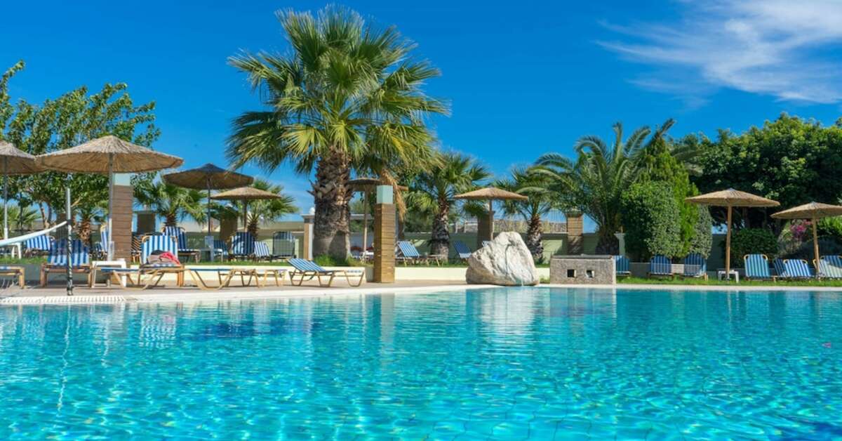 Een foto van het zwembad bij Stamos Hotel Faliraki
