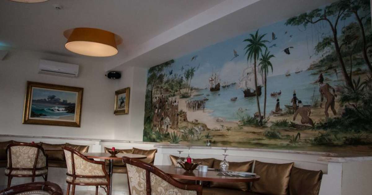 Een foto van het interieur van Hotel Lagoa