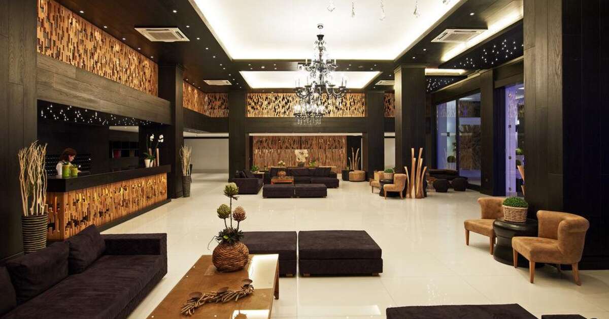 Een foto van het interieur van Mitsis Faliraki Beach Hotel & Spa