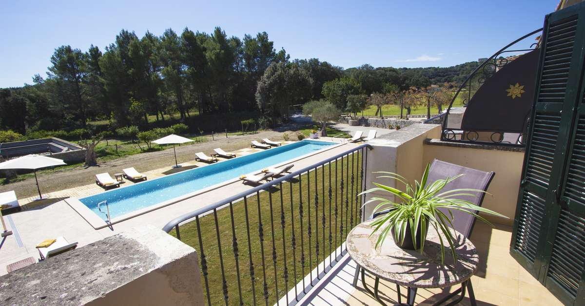 Ein Foto vom Pool im Eco Hotel Rural & Spa Monnaber Nou