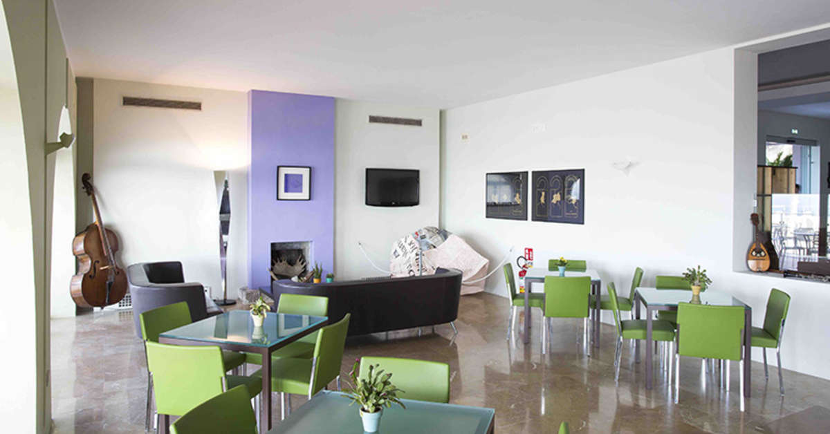 Een foto van het interieur van Art Hotel Gran Paradiso