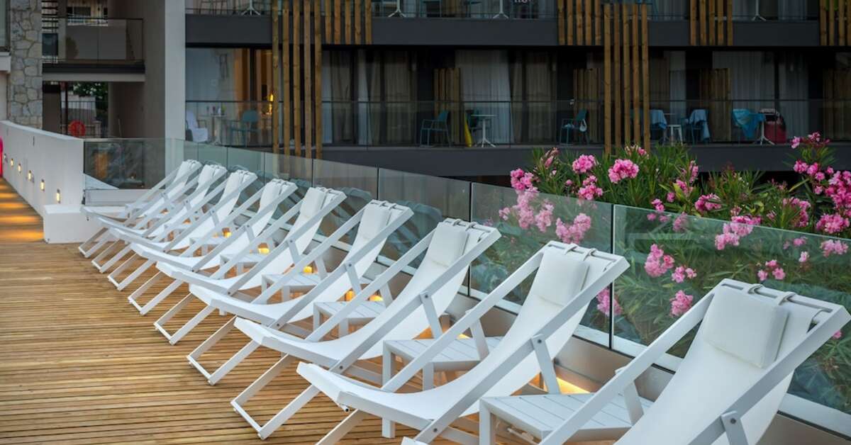 Ein Foto von der Terrasse im Fergus Style Palmanova