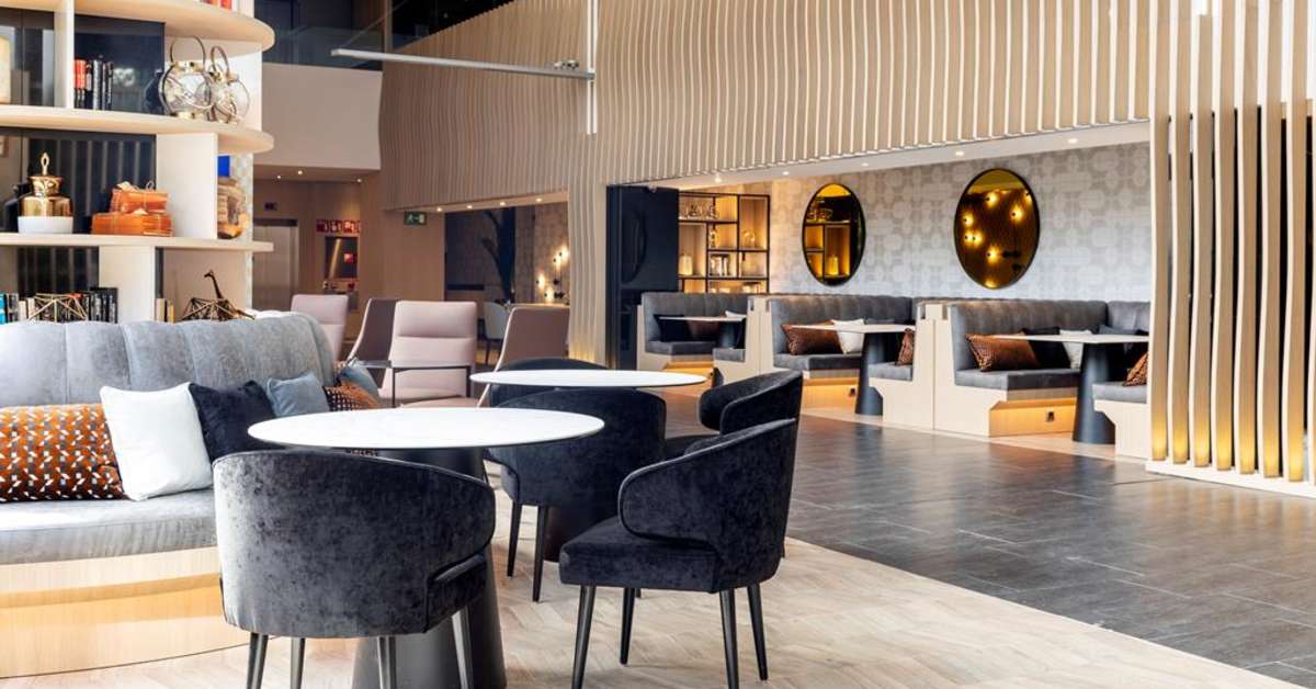 Ein Foto vom Innenbereich im Hotel Ilunion Barcelona