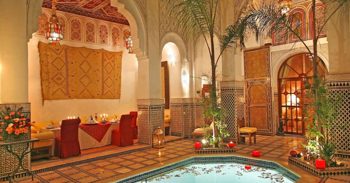 Een foto van het zwembad bij Riad & Spa Esprit du Maroc