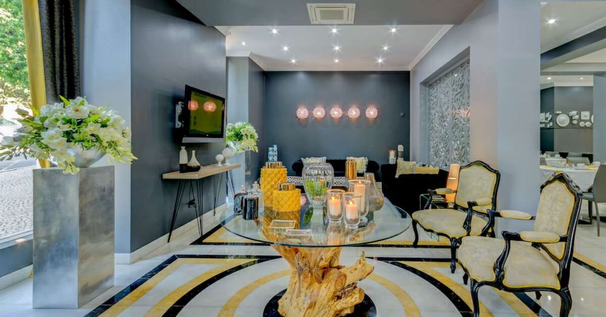 Een foto van het interieur van Avenida Park Hotel