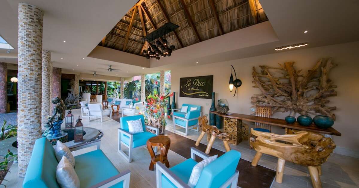Ein Foto vom Innenbereich im Le Duc de Praslin