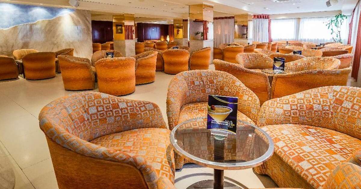 Een foto van het interieur van Hotel Avenida