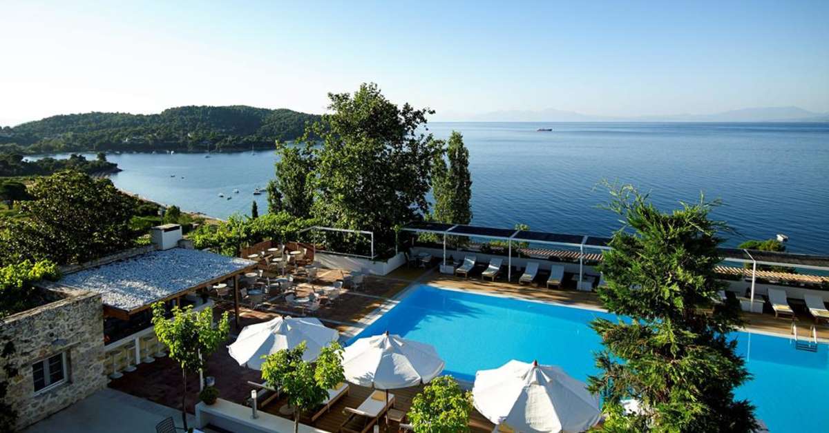 Een foto van een overzicht van Atrium Hotel Skiathos