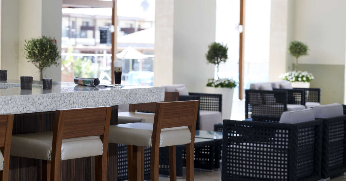Een foto van het interieur van Atlantica Holiday Village Rhodes