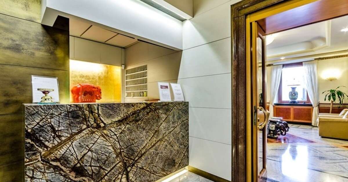 Een foto van het interieur van Hotel Giolli Nazionale