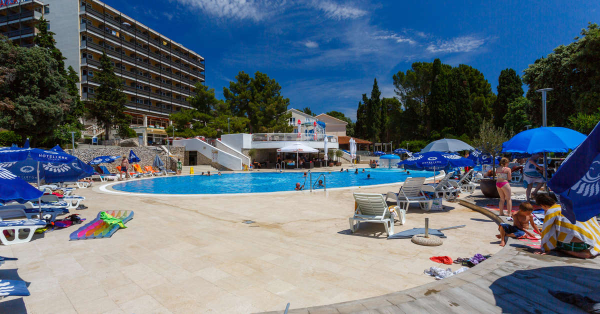 Een foto van het zwembad bij Hotel Drazica