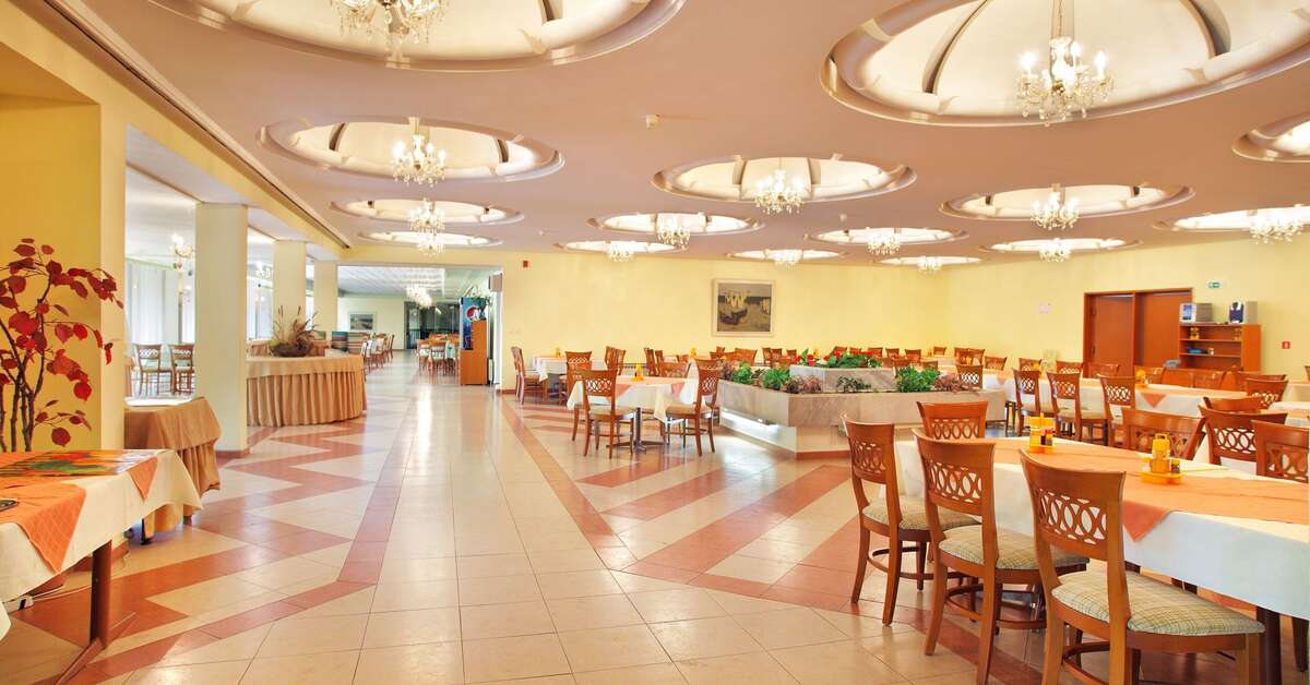 Een foto van het interieur van Hotel Shipka