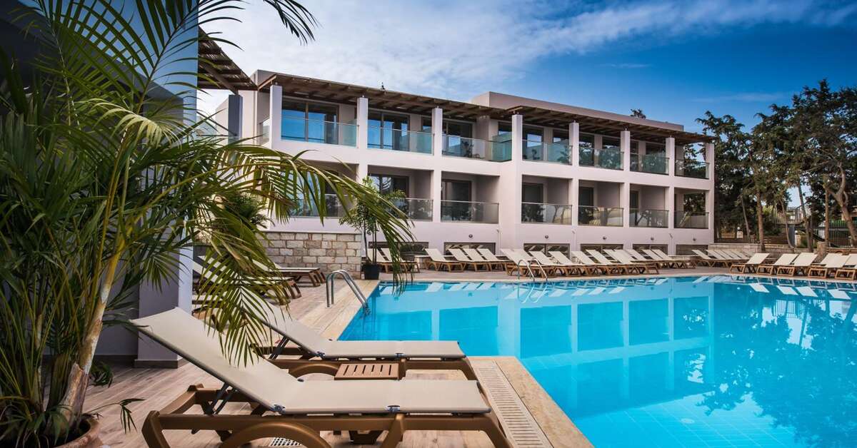 Een foto van het zwembad bij Gouves Water Park Holiday Resort